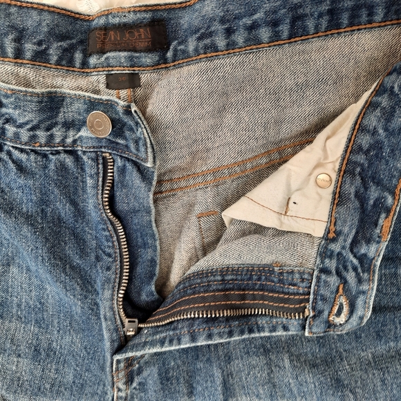 Sean John Denim Shorts Men's 36 GUC 90s Y2k 100% Cotton - Picture 5 of 11